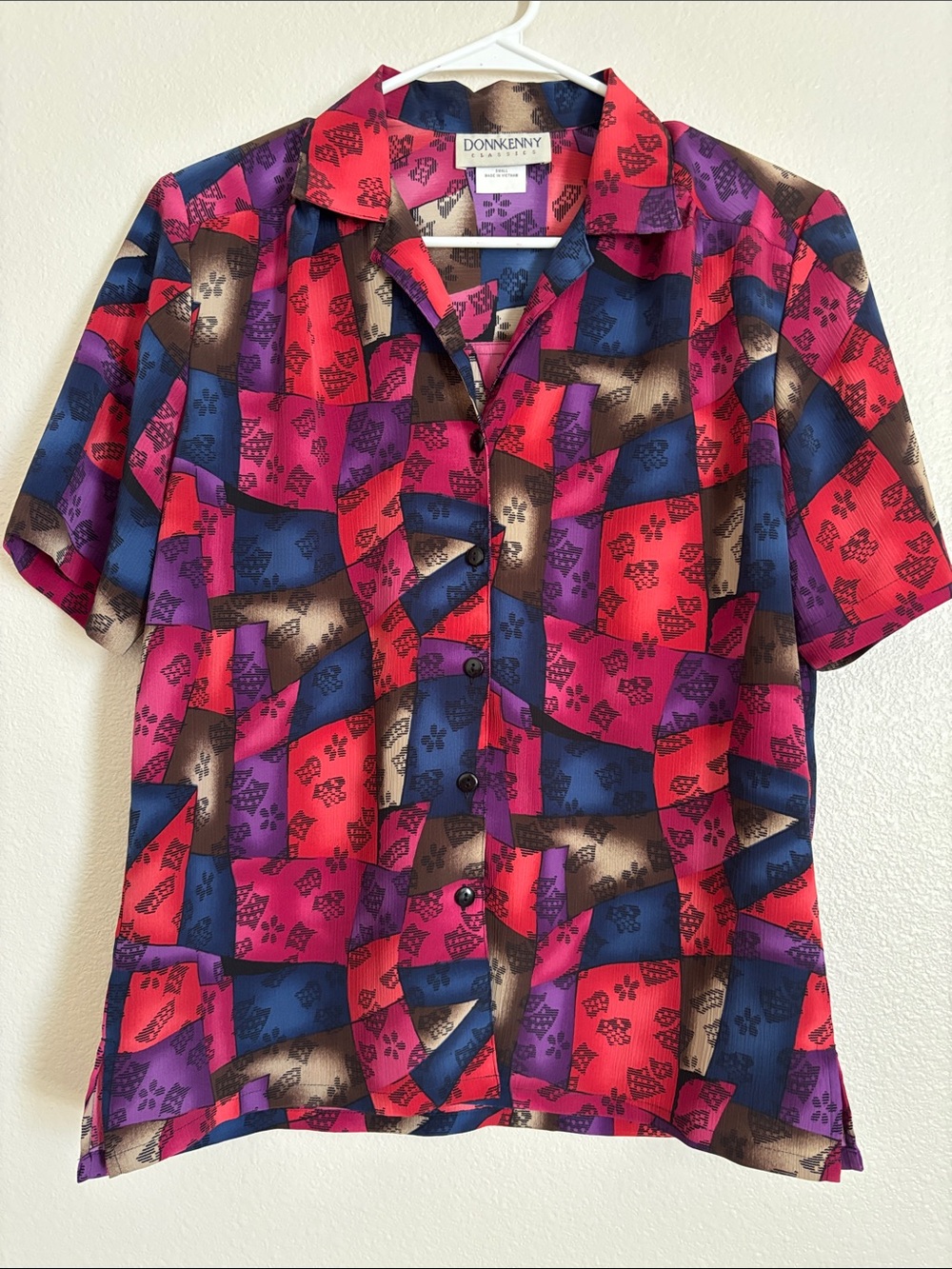 Donnkenny Classics Short Sleeve Colorful Dress Jacket Size Small - Picture 1 of 5